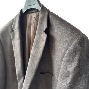 Lauren Ralph Lauren Mens 52L Wool Tweed Blazer Jacket Elbow Patch Sport Coat EUC